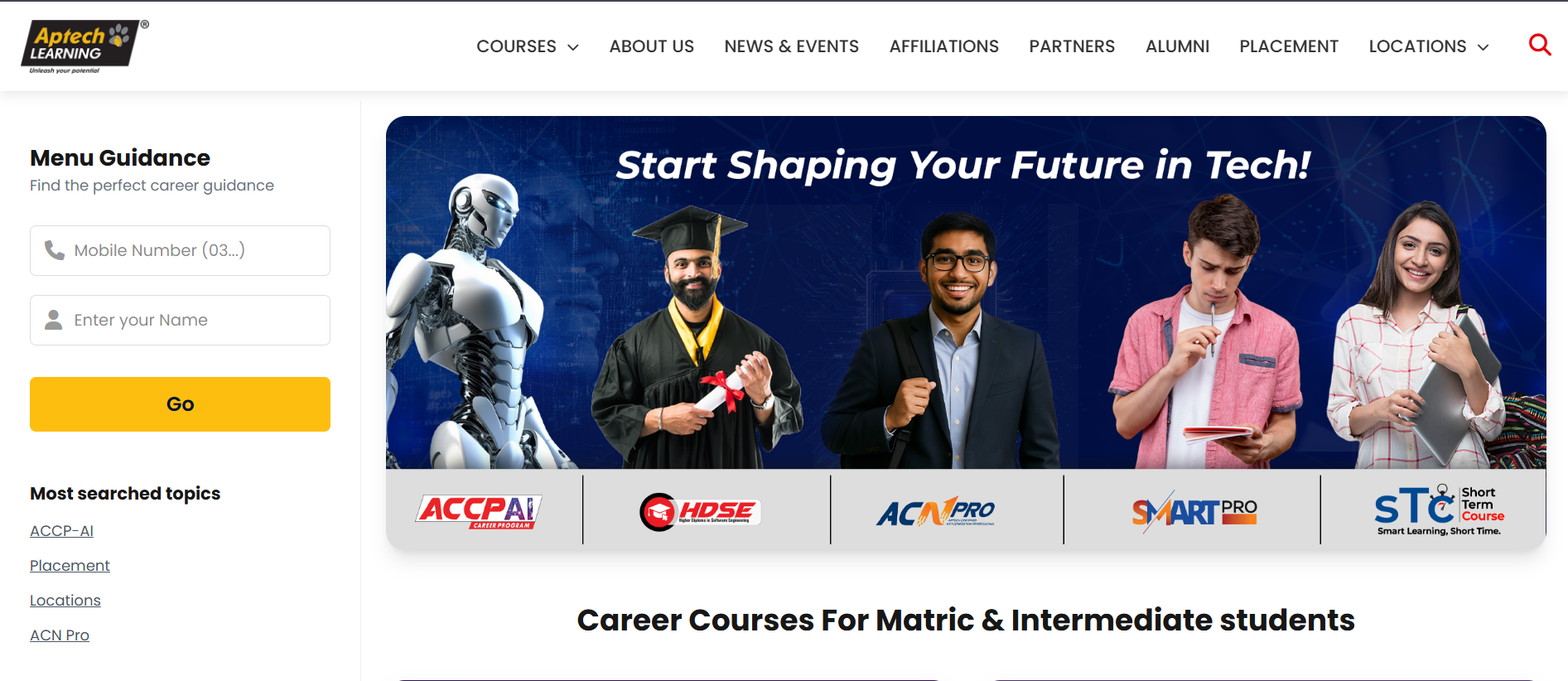 Screenshot of Project Three